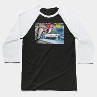 Boat on the lake Baseball T-Shirt